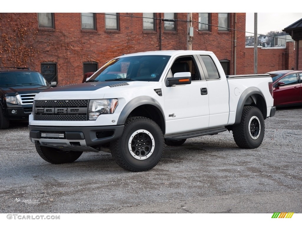2014 F150 SVT Raptor SuperCab 4x4 - Oxford White / Raptor Black photo #1