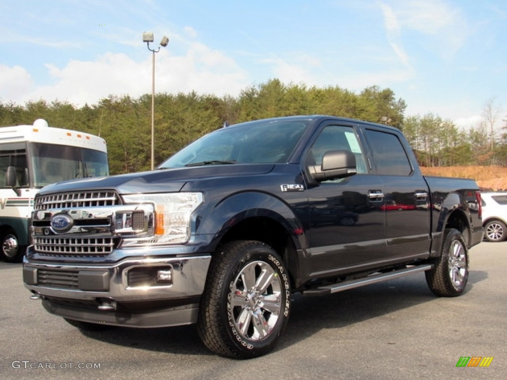 2018 F150 XLT SuperCrew 4x4 - Blue Jeans / Earth Gray photo #1