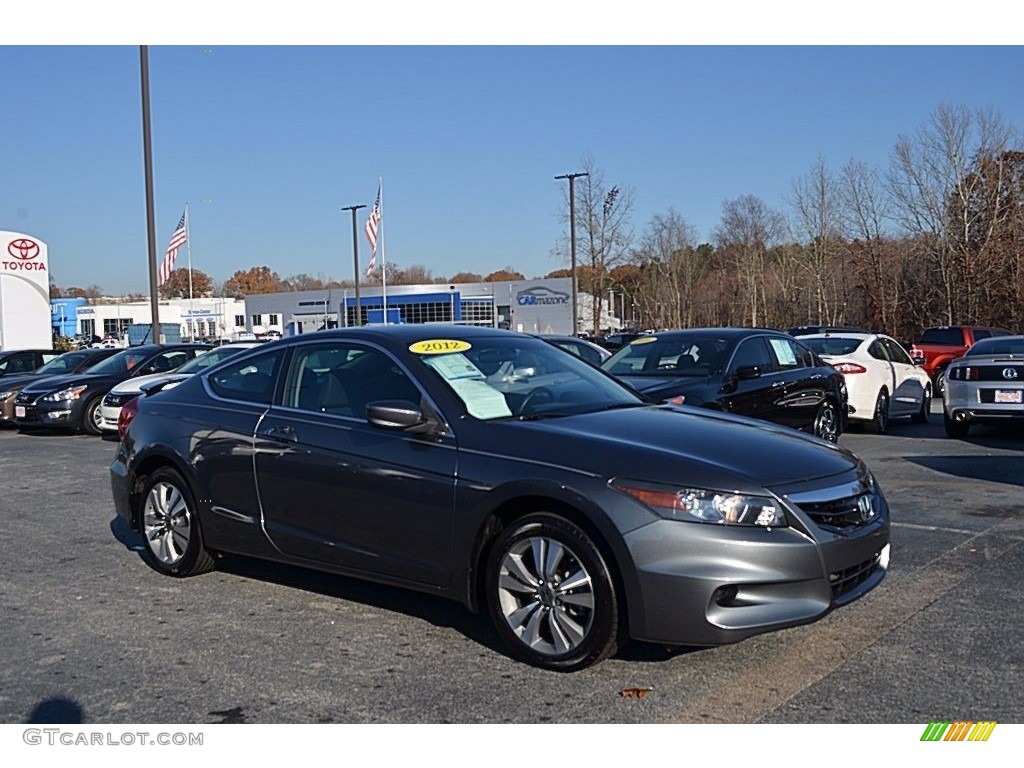 2012 Accord LX-S Coupe - Polished Metal Metallic / Black photo #1