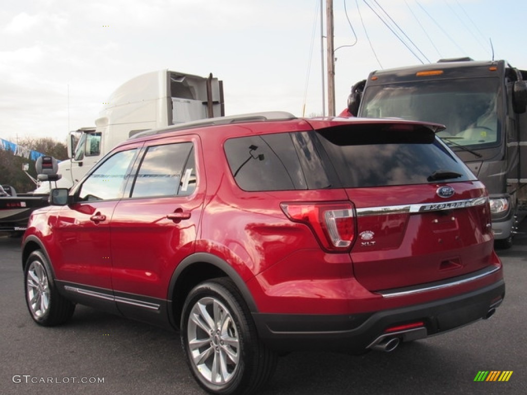 2018 Explorer XLT 4WD - Ruby Red / Medium Stone photo #3
