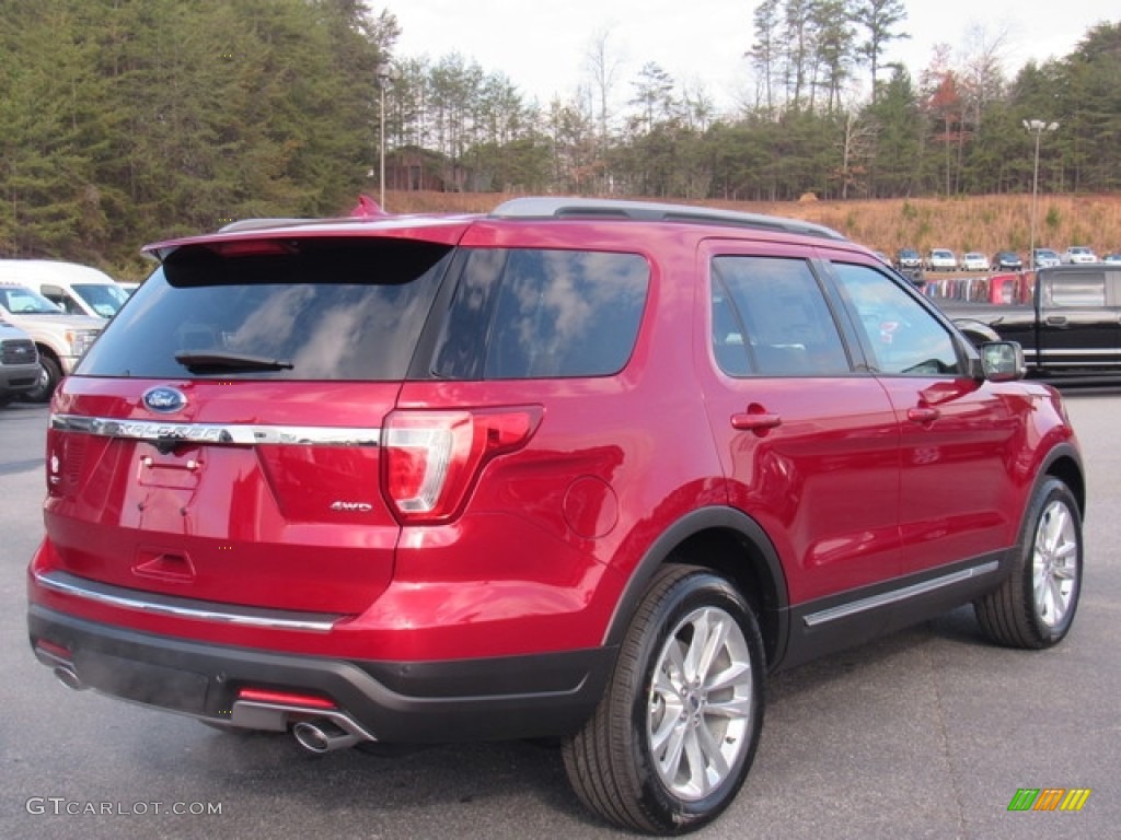 2018 Explorer XLT 4WD - Ruby Red / Medium Stone photo #5