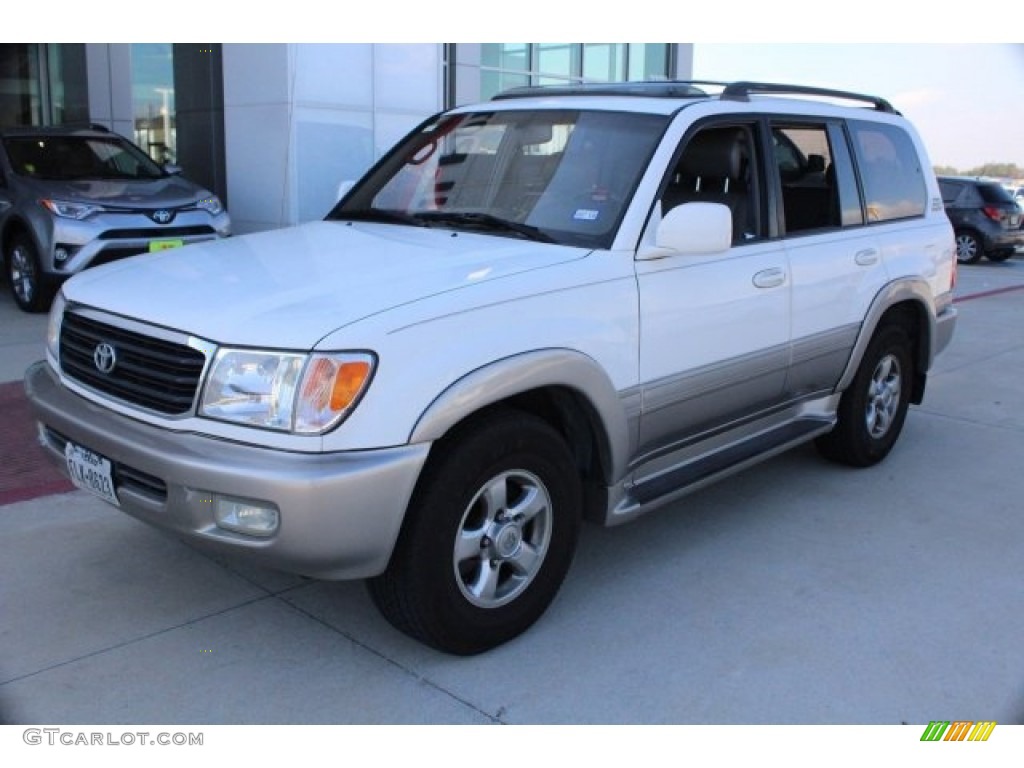 2001 Land Cruiser  - Natural White / Gray photo #3