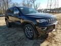 2017 Diamond Black Crystal Pearl Jeep Grand Cherokee Overland 4x4  photo #1
