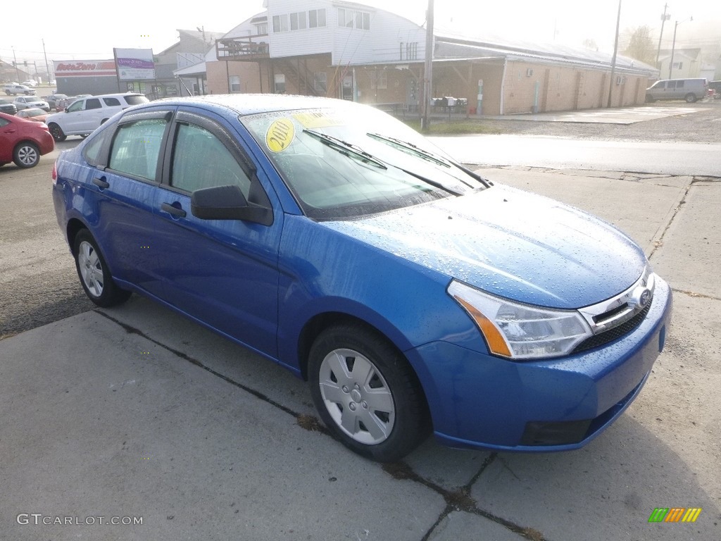 2010 Focus S Sedan - Blue Flame Metallic / Medium Stone photo #7