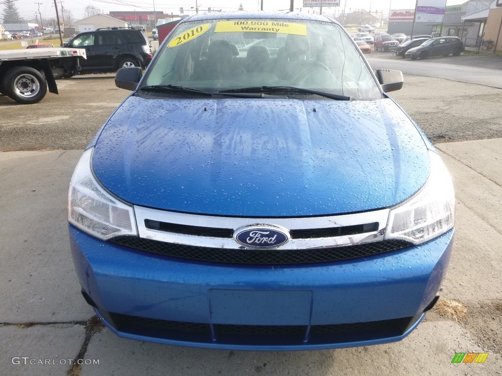 2010 Focus S Sedan - Blue Flame Metallic / Medium Stone photo #8