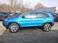 2018 Hydro Blue Pearl Jeep Cherokee Trailhawk 4x4  photo #2