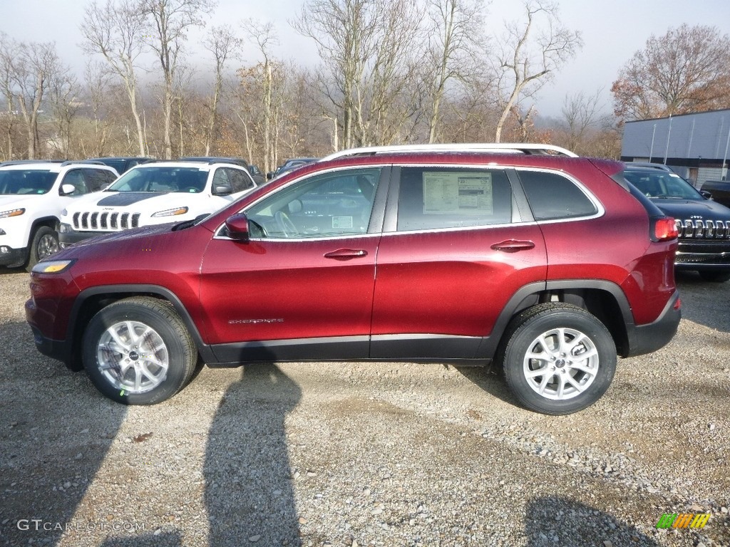 Velvet Red Pearl 2018 Jeep Cherokee Latitude Plus 4x4 Exterior Photo #124186253
