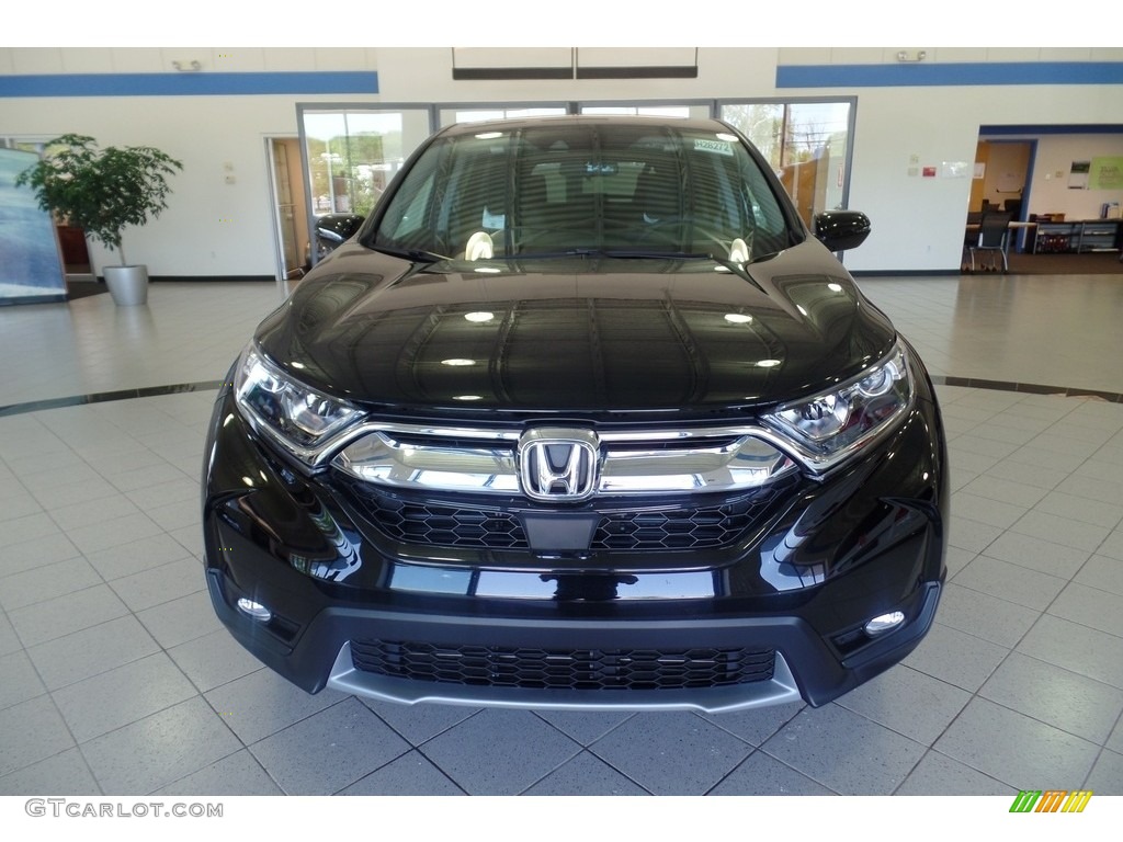 2018 CR-V EX AWD - Crystal Black Pearl / Black photo #3