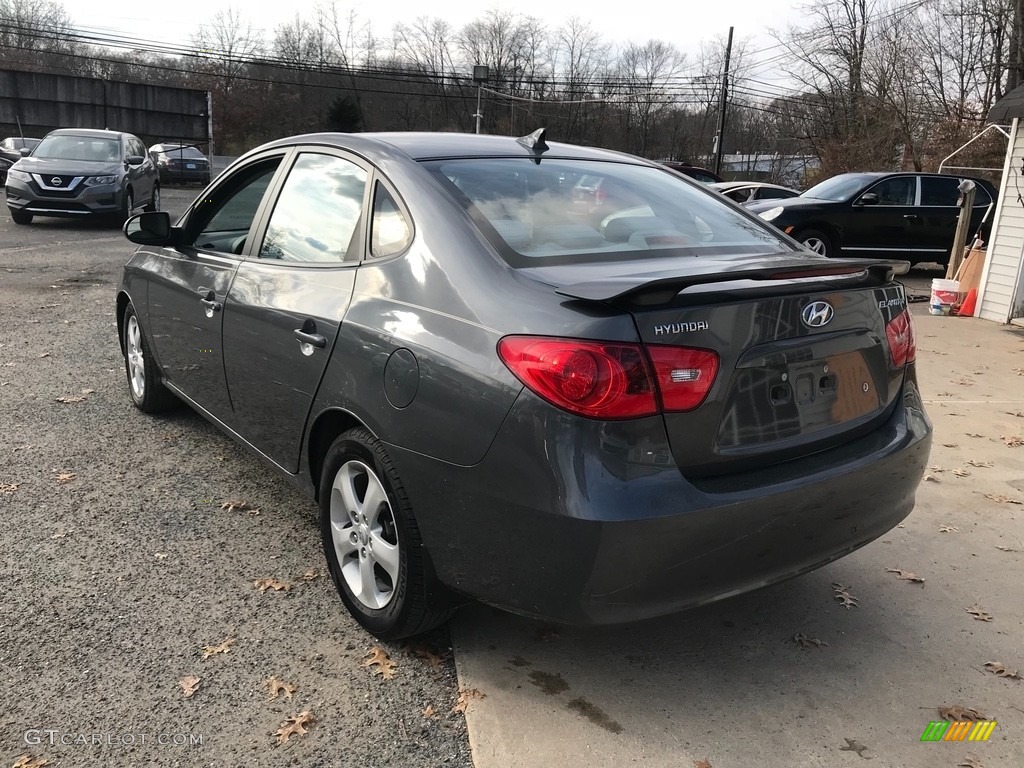 2009 Elantra SE Sedan - Carbon Gray / Black photo #4