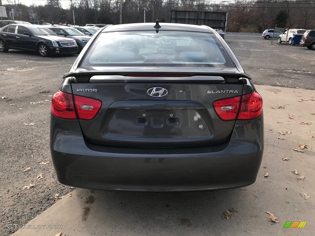 2009 Elantra SE Sedan - Carbon Gray / Black photo #5