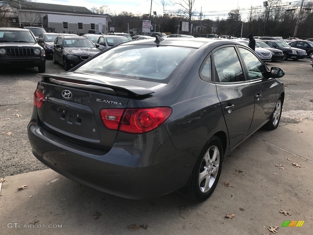 2009 Elantra SE Sedan - Carbon Gray / Black photo #6
