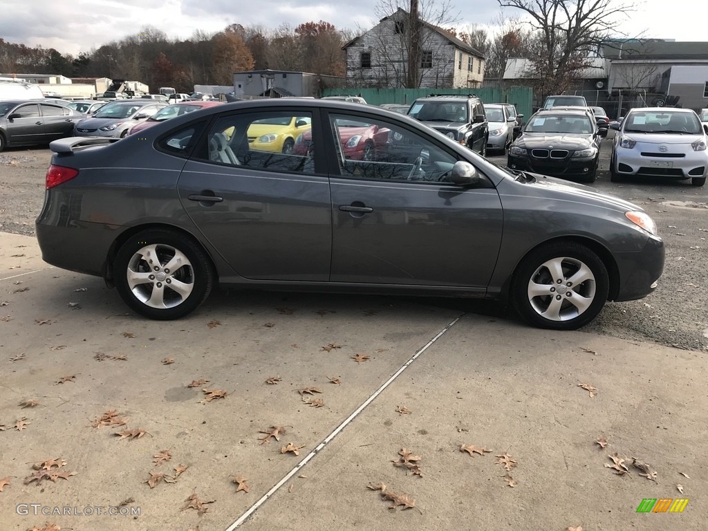 2009 Elantra SE Sedan - Carbon Gray / Black photo #7
