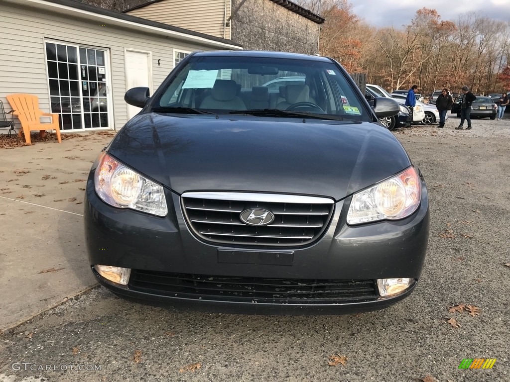 2009 Elantra SE Sedan - Carbon Gray / Black photo #9