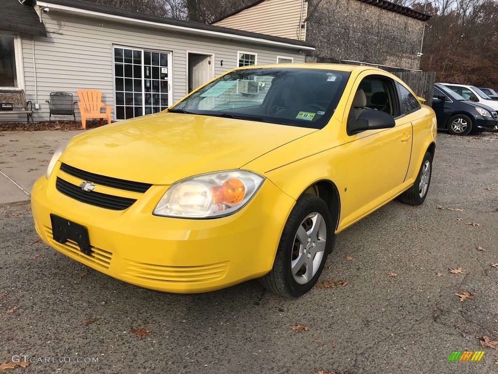 2007 Rally Yellow Chevrolet Cobalt Ls Coupe 124187759