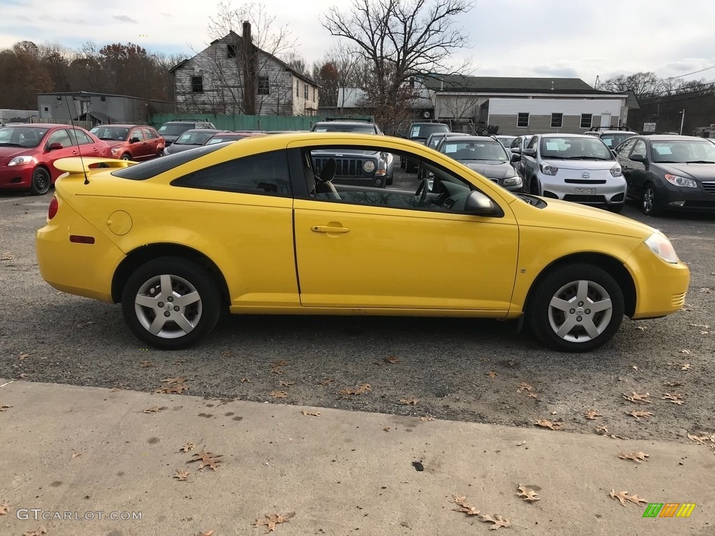 2007 Cobalt LS Coupe - Rally Yellow / Gray photo #6