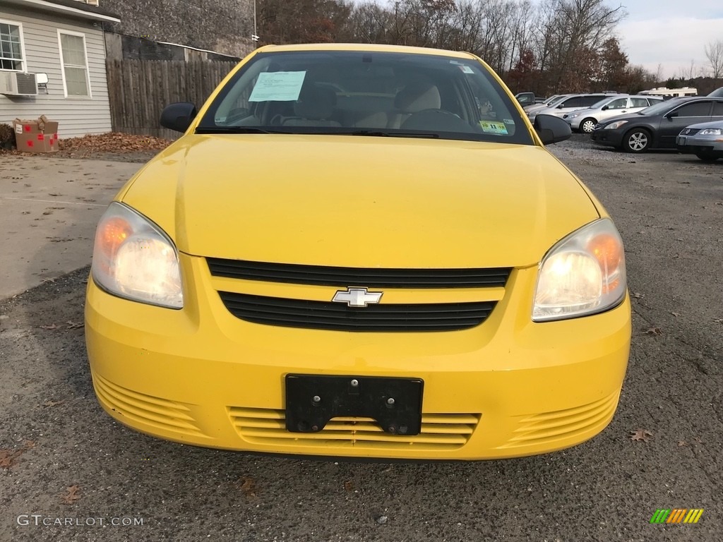 2007 Cobalt LS Coupe - Rally Yellow / Gray photo #8