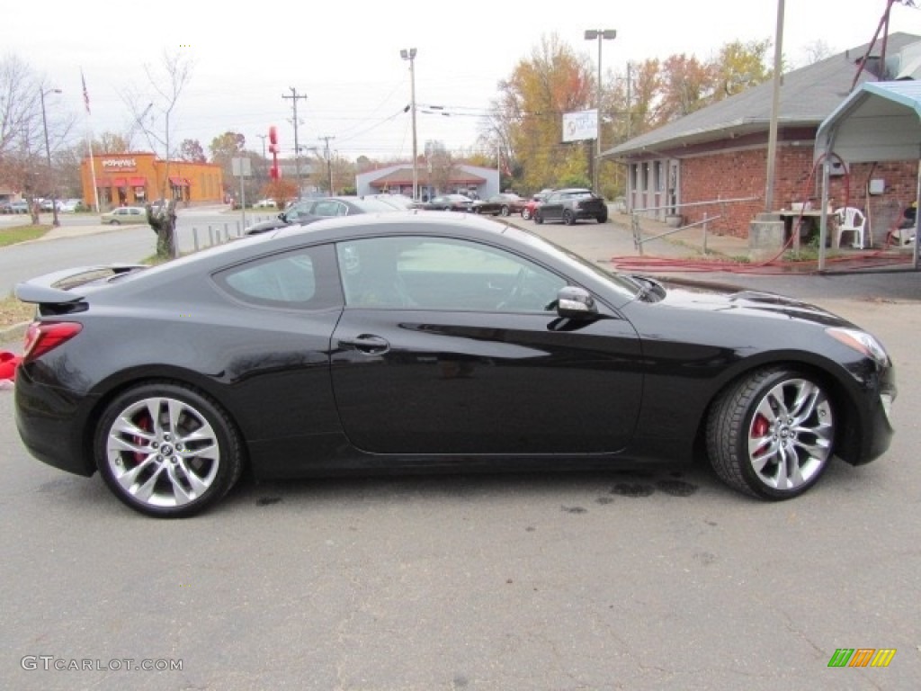 2013 Genesis Coupe 3.8 Track - Black Noir Pearl / Black Leather photo #11
