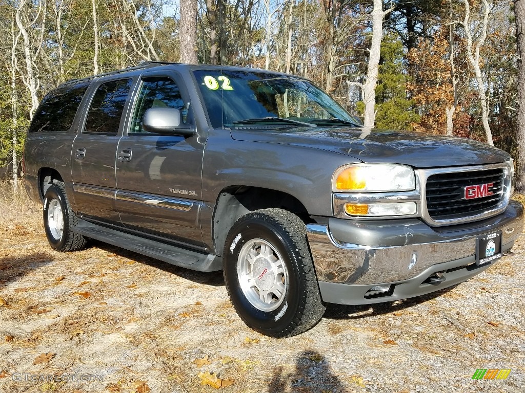 2002 Yukon XL SLE 4x4 - Storm Gray Metallic / Pewter/Shale photo #7
