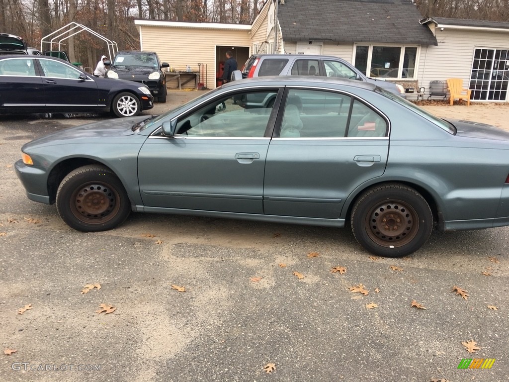 2000 Galant ES - Tampa Blue Pearl / Gray photo #6