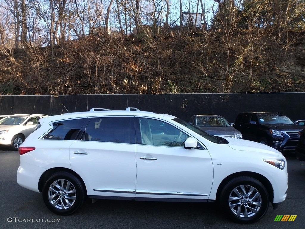 2014 QX60 3.5 AWD - Moonlight White / Wheat photo #2