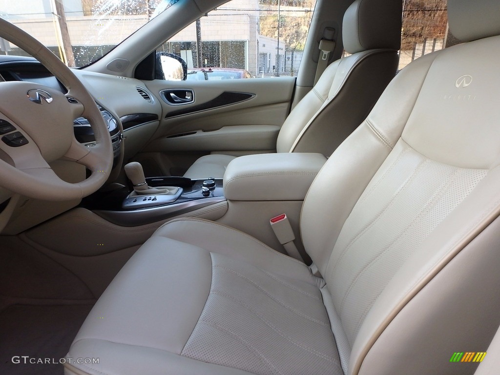 2014 QX60 3.5 AWD - Moonlight White / Wheat photo #6