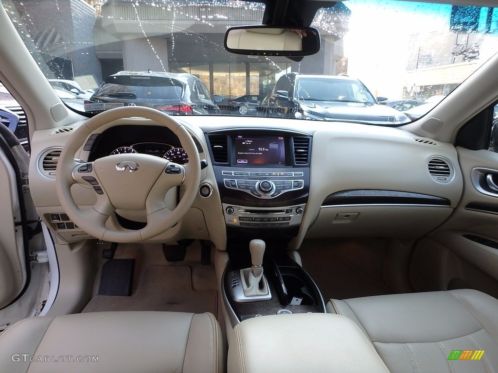 2014 QX60 3.5 AWD - Moonlight White / Wheat photo #8