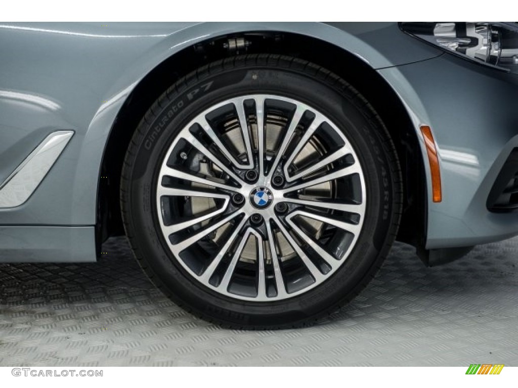 2018 5 Series 530i Sedan - Bluestone Metallic / Black photo #9