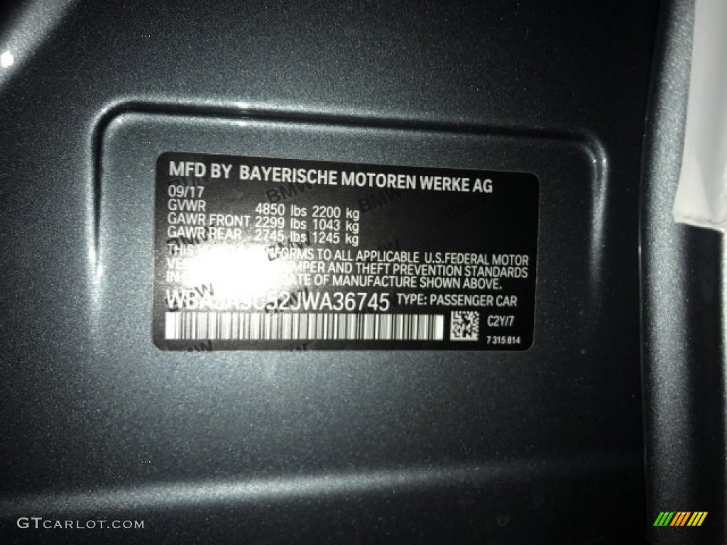 2018 5 Series 530i Sedan - Bluestone Metallic / Black photo #12