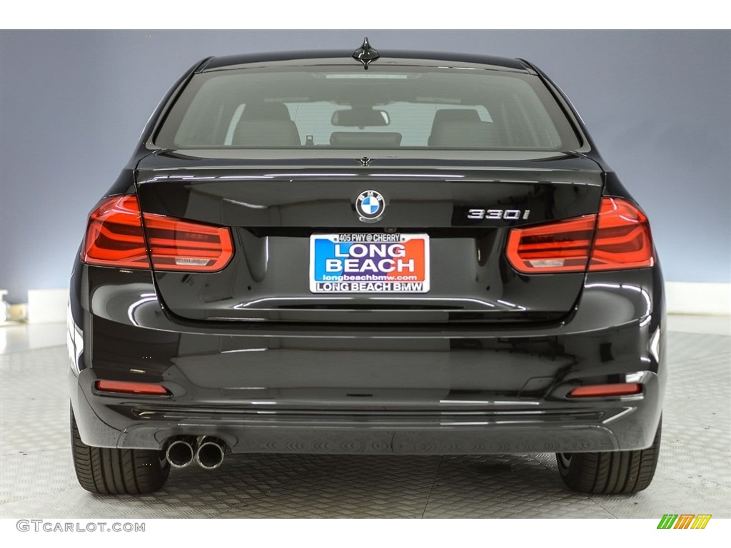 2018 3 Series 330i Sedan - Black Sapphire Metallic / Black photo #3