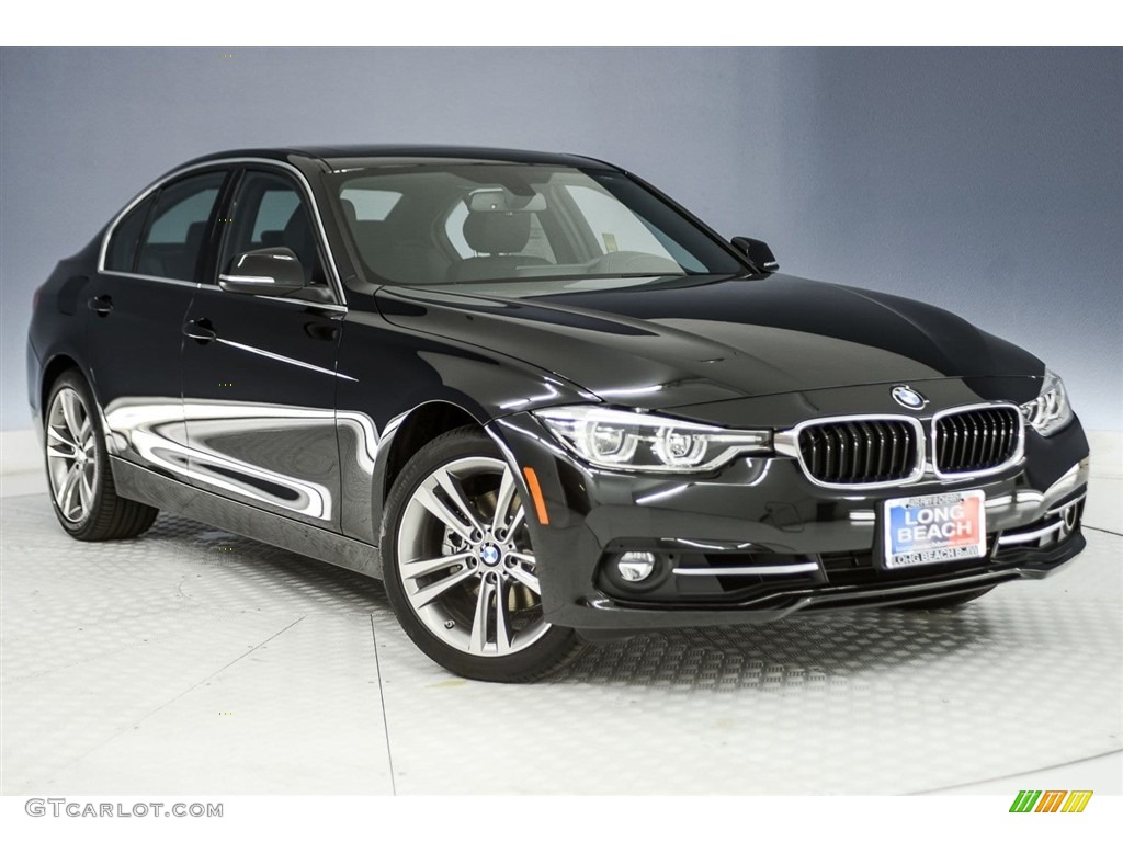 2018 3 Series 330i Sedan - Black Sapphire Metallic / Black photo #11
