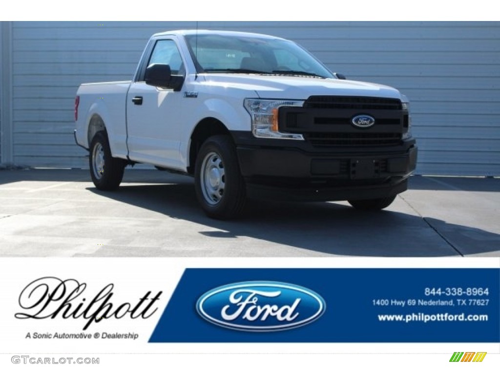 2018 F150 XL Regular Cab - Oxford White / Earth Gray photo #1