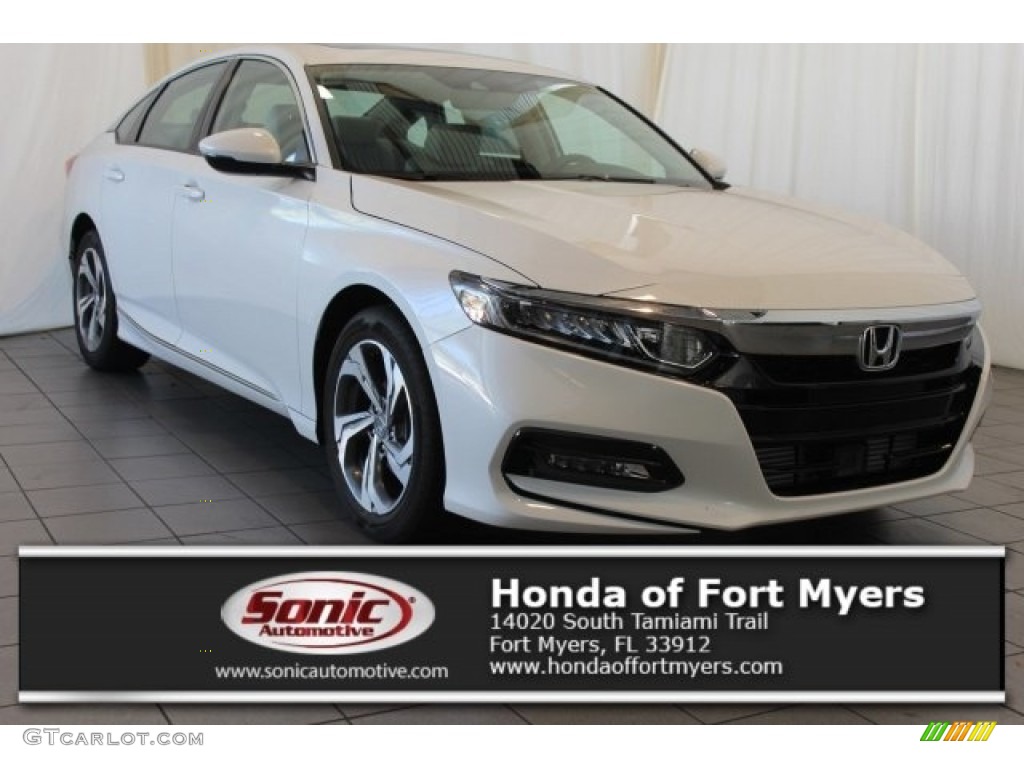 2018 Accord EX-L Sedan - Platinum White Pearl / Ivory photo #1