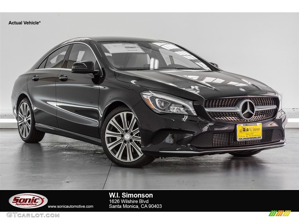 2018 CLA 250 Coupe - Cosmos Black Metallic / Black photo #2