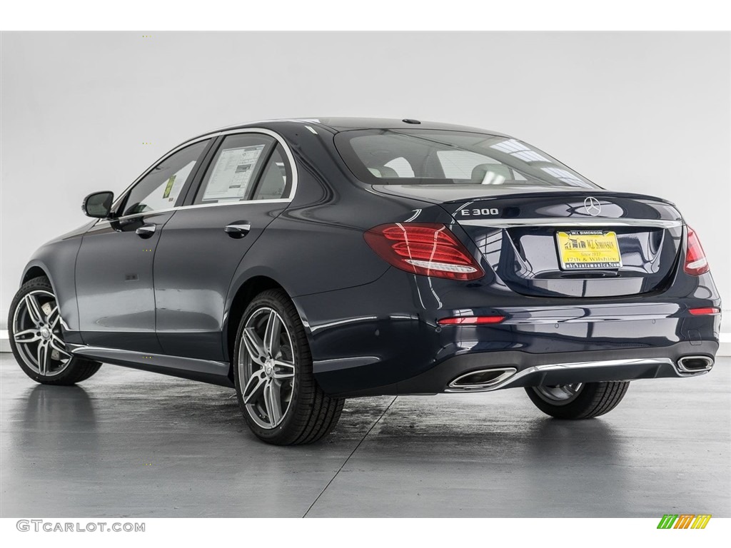 2018 E 300 Sedan - Lunar Blue Metallic / Macchiato Beige/Black photo #3