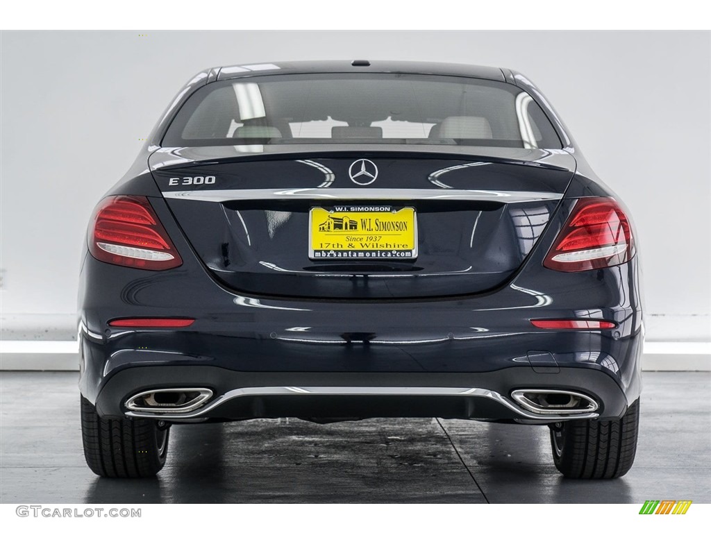 2018 E 300 Sedan - Lunar Blue Metallic / Macchiato Beige/Black photo #4