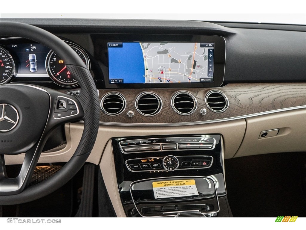 2018 E 300 Sedan - Lunar Blue Metallic / Macchiato Beige/Black photo #5