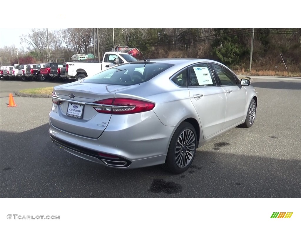 2018 Fusion SE AWD - Ingot Silver / Ebony photo #7