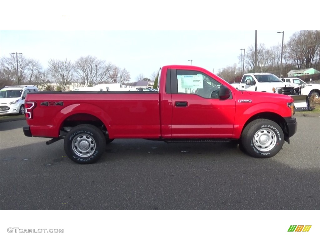 Race Red 2018 Ford F150 XL Regular Cab 4x4 Exterior Photo #124202516
