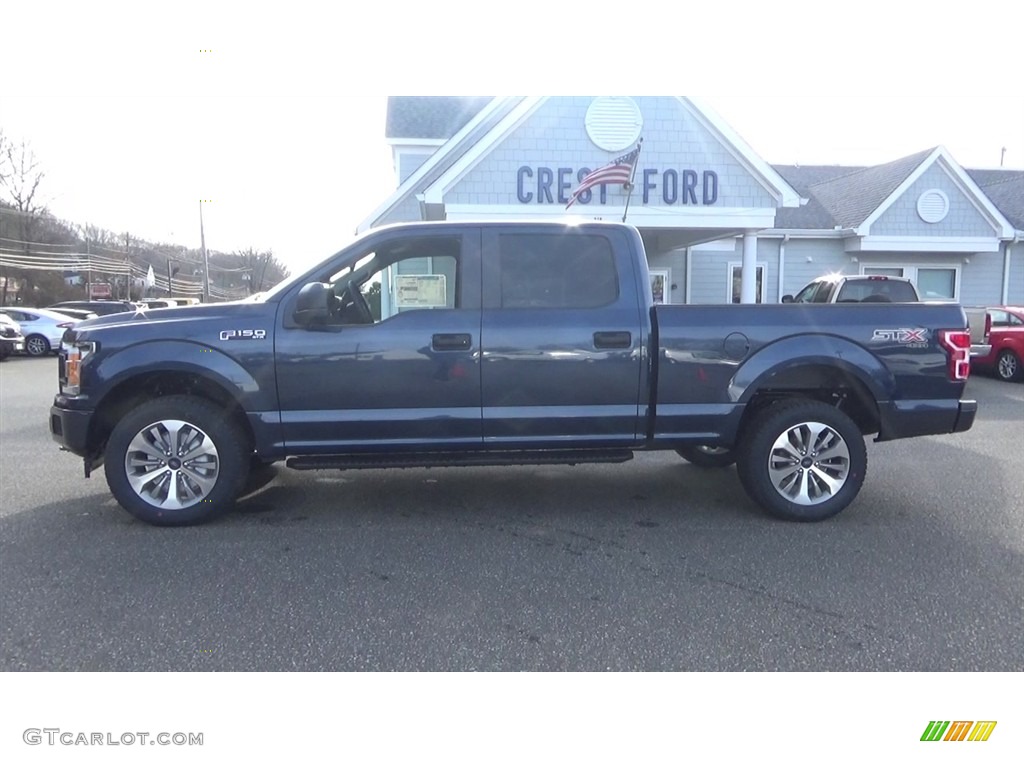 2018 F150 STX SuperCrew 4x4 - Blue Jeans / Black photo #4