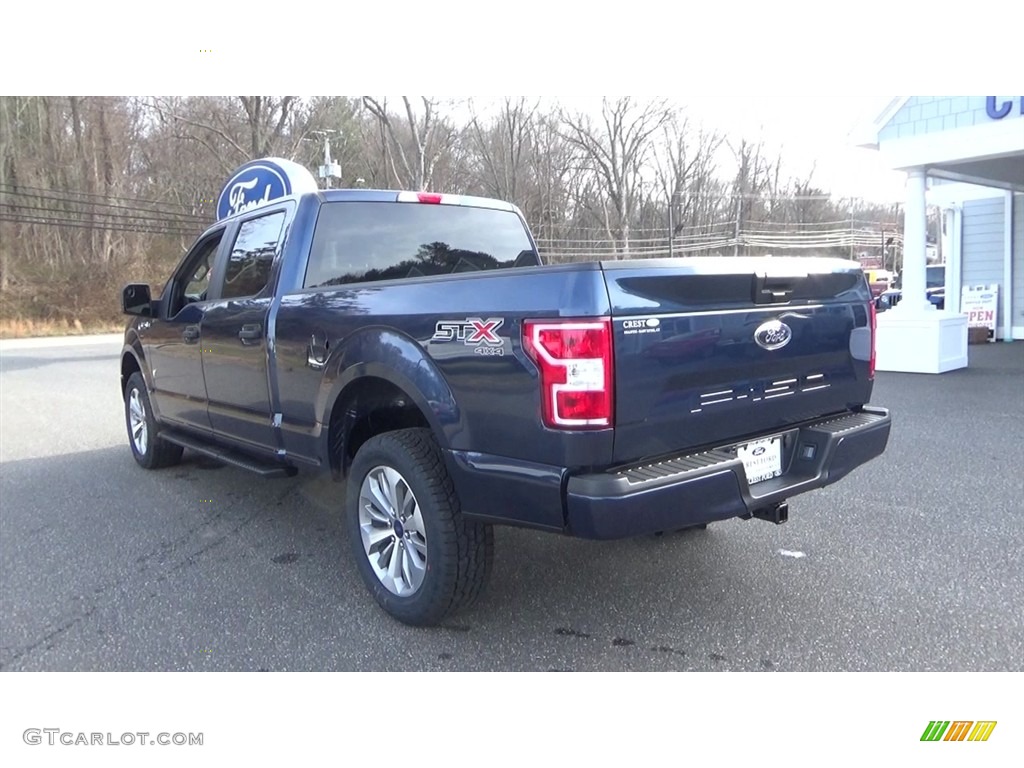 2018 F150 STX SuperCrew 4x4 - Blue Jeans / Black photo #5