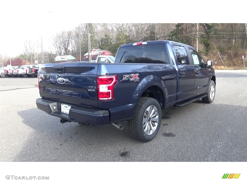 2018 F150 STX SuperCrew 4x4 - Blue Jeans / Black photo #7