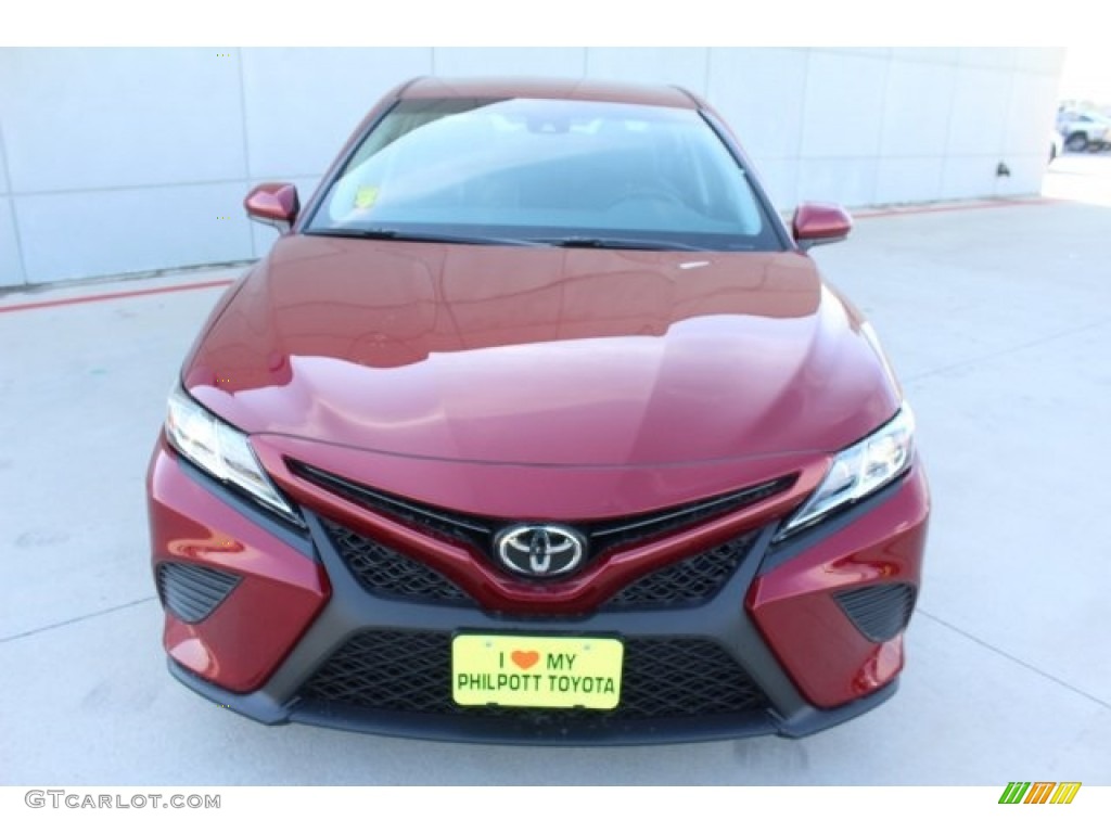 2018 Camry SE - Ruby Flare Pearl / Black photo #2