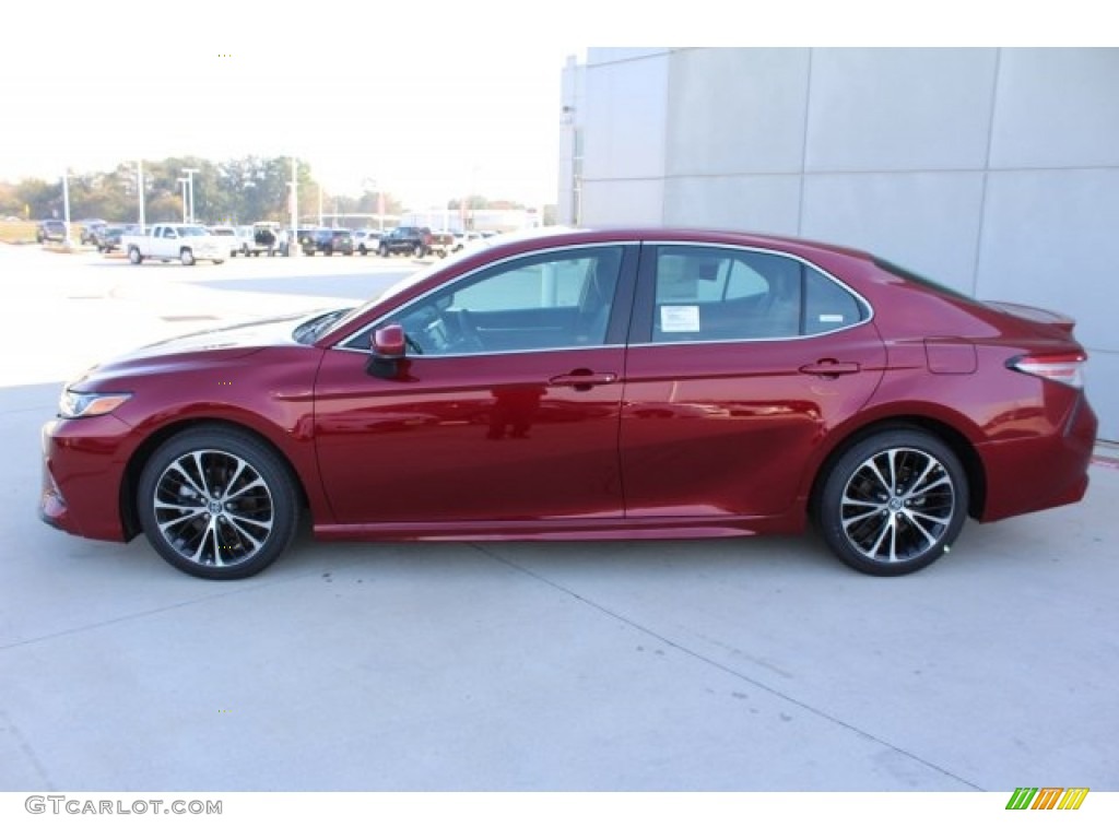 2018 Camry SE - Ruby Flare Pearl / Black photo #5