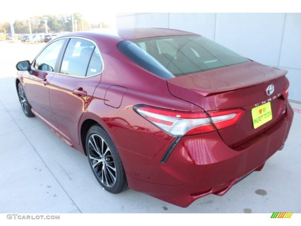 2018 Camry SE - Ruby Flare Pearl / Black photo #6