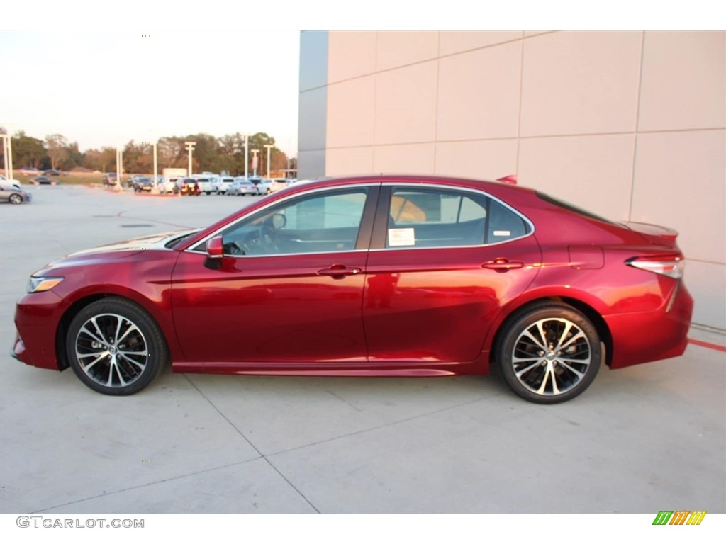 2018 Camry SE - Ruby Flare Pearl / Black photo #5