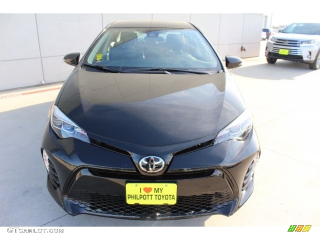 2018 Corolla XSE - Black Sand Pearl / Black photo #2