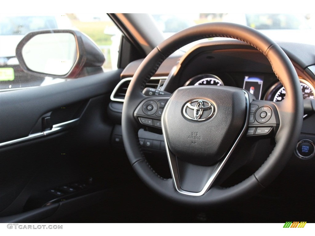 2018 Camry SE - Ruby Flare Pearl / Black photo #27