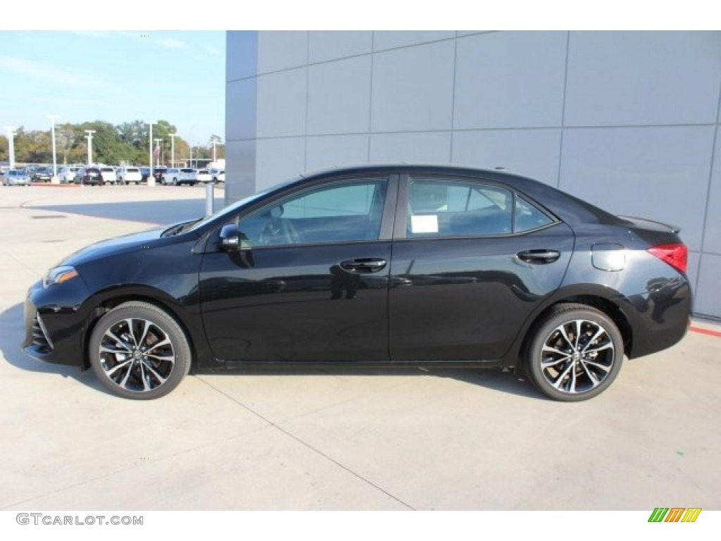 2018 Corolla XSE - Black Sand Pearl / Black photo #5