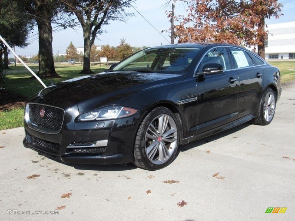 2016 XJ Supercharged - Ebony Black / Jet/Jet photo #10