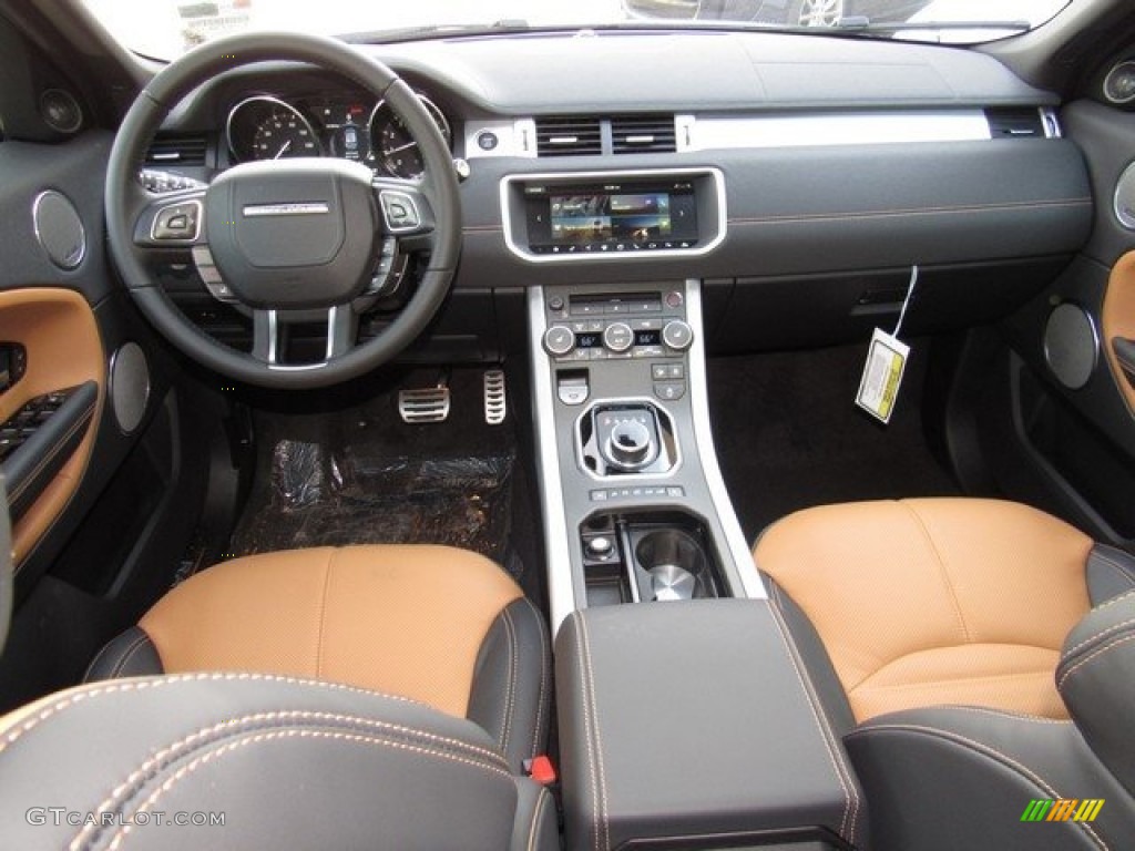 2018 Land Rover Range Rover Evoque HSE Dynamic Ebony/Vintage Tan Dashboard Photo #124207889